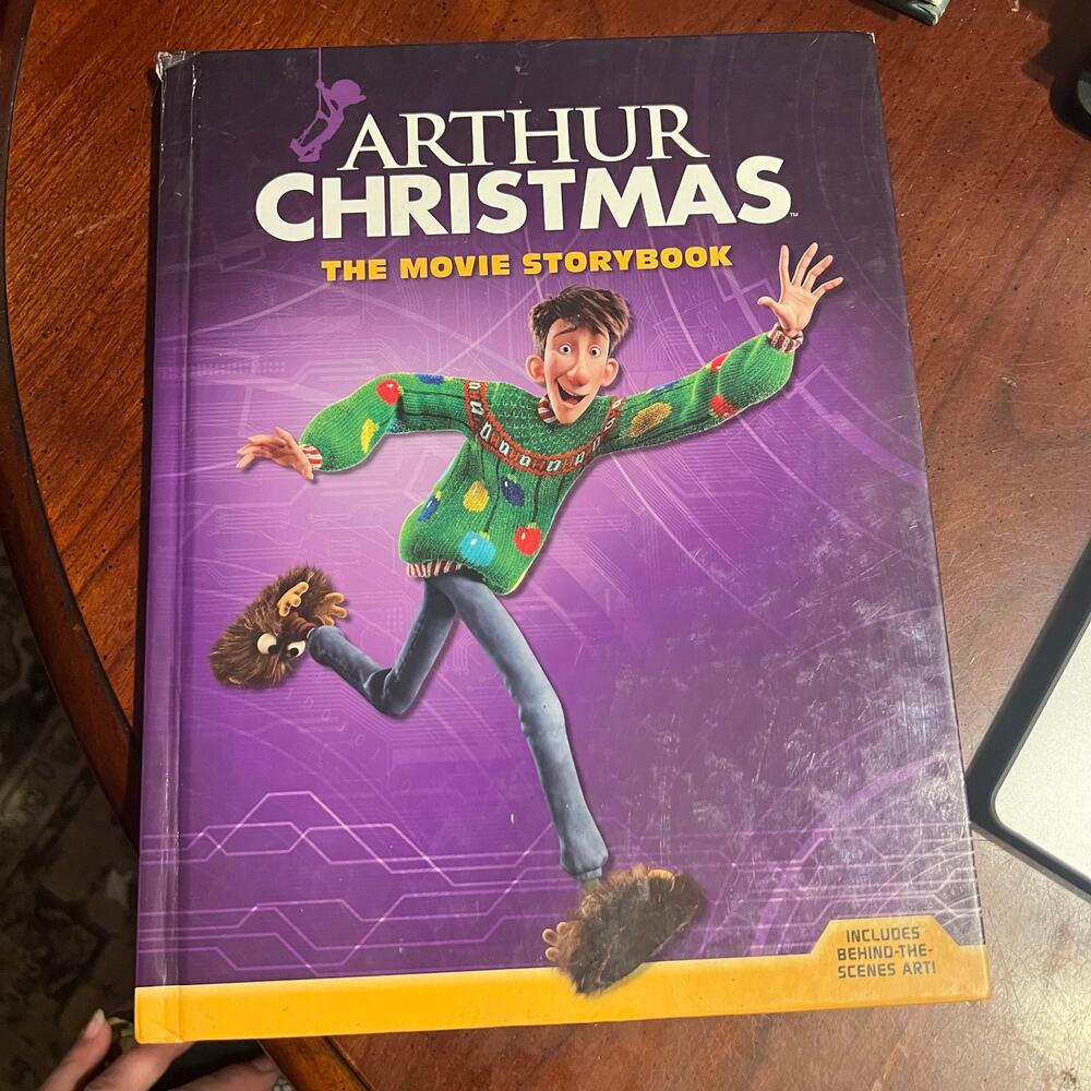 Arthur Christmas The Movie Storybook Kids Book w/ Behind the scenes art Holiday